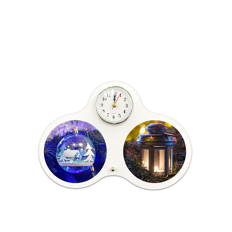 Sublimation Blank Small Photo Frame Clock, Perfect Water Resistant Clock, Flexible Options to Hang or to Stand