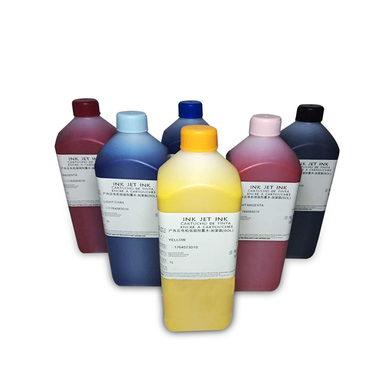 solvent digital printing ink 1000ml Cmyk 4 Color ink jet ink for inkjet printer