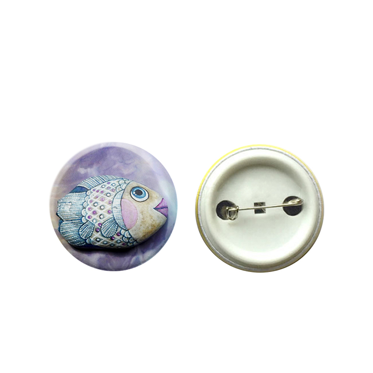 Sublimation blank round pin button plastic pin back buttons custom picture print funny pins buttons
