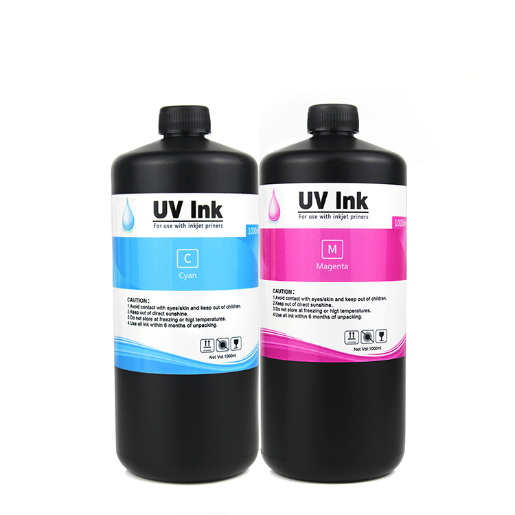 Flatbed printer led uv ink for ep DX5 DX7 DX5113 XP600 XP800 For glass phone case HARD UV INK