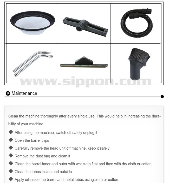 wet&dry 3 in 1 industrial with external socket vacuum cleaner