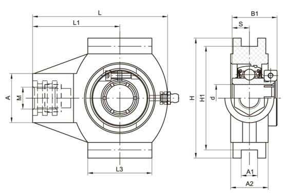 Top quality Thermoplastic Bearing Units TP-SUET2 China bearing factory LDK