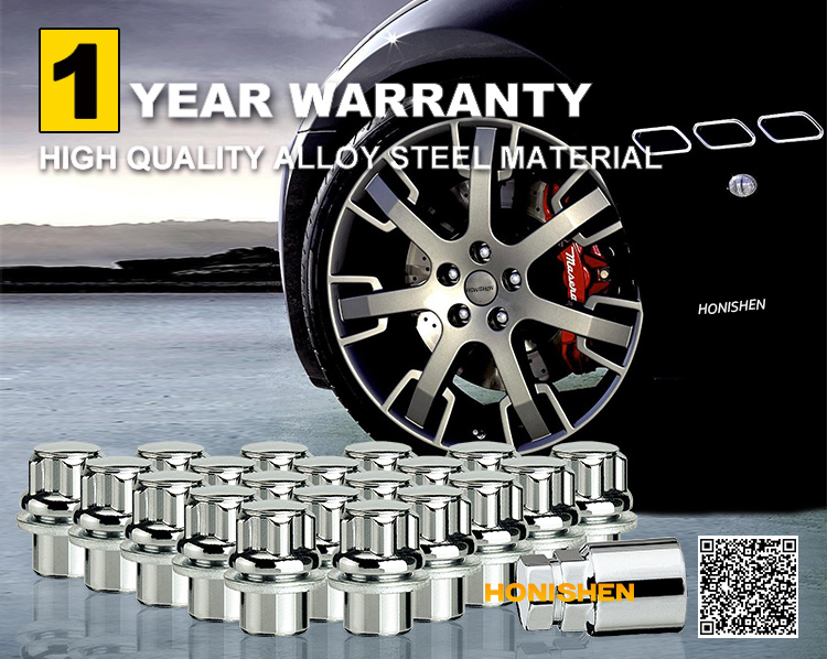 Nissan 1.22" Mag Wheel Lock Lug Nuts con arandela HONISHEN