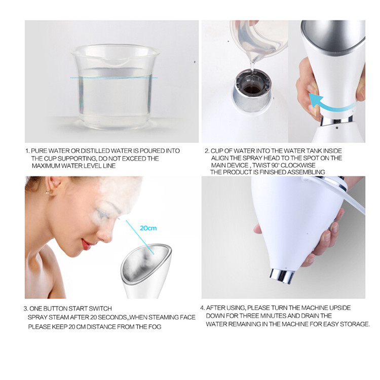 IFINE Beauty NEW Electric Facial Steamer Professional Spa Mist Ionic Deep Cleansing Facial Steamers Home Facial