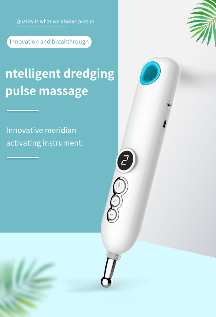 IFINE Beauty Portable 4 in 1 Electronic Intelligent Acupuncture Pen Pain Relief Dredge Meridian Body Pulse Massage Therapy Tools