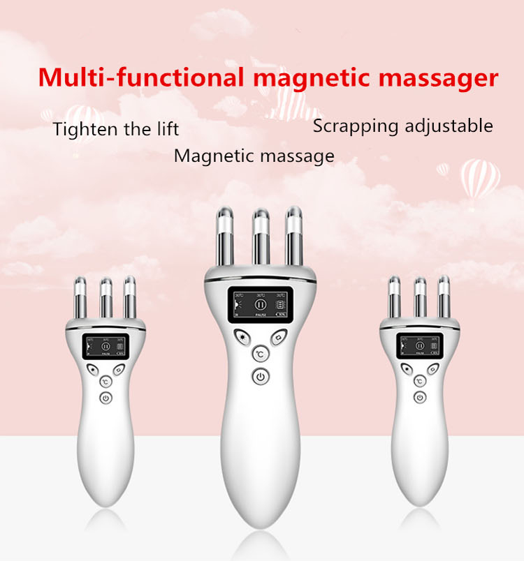 Multifunctional Vibration Magnetic Therapy Beauty Apparatus Cordless Infrared Heating Gua Sha Detoxification Whole Body Massager