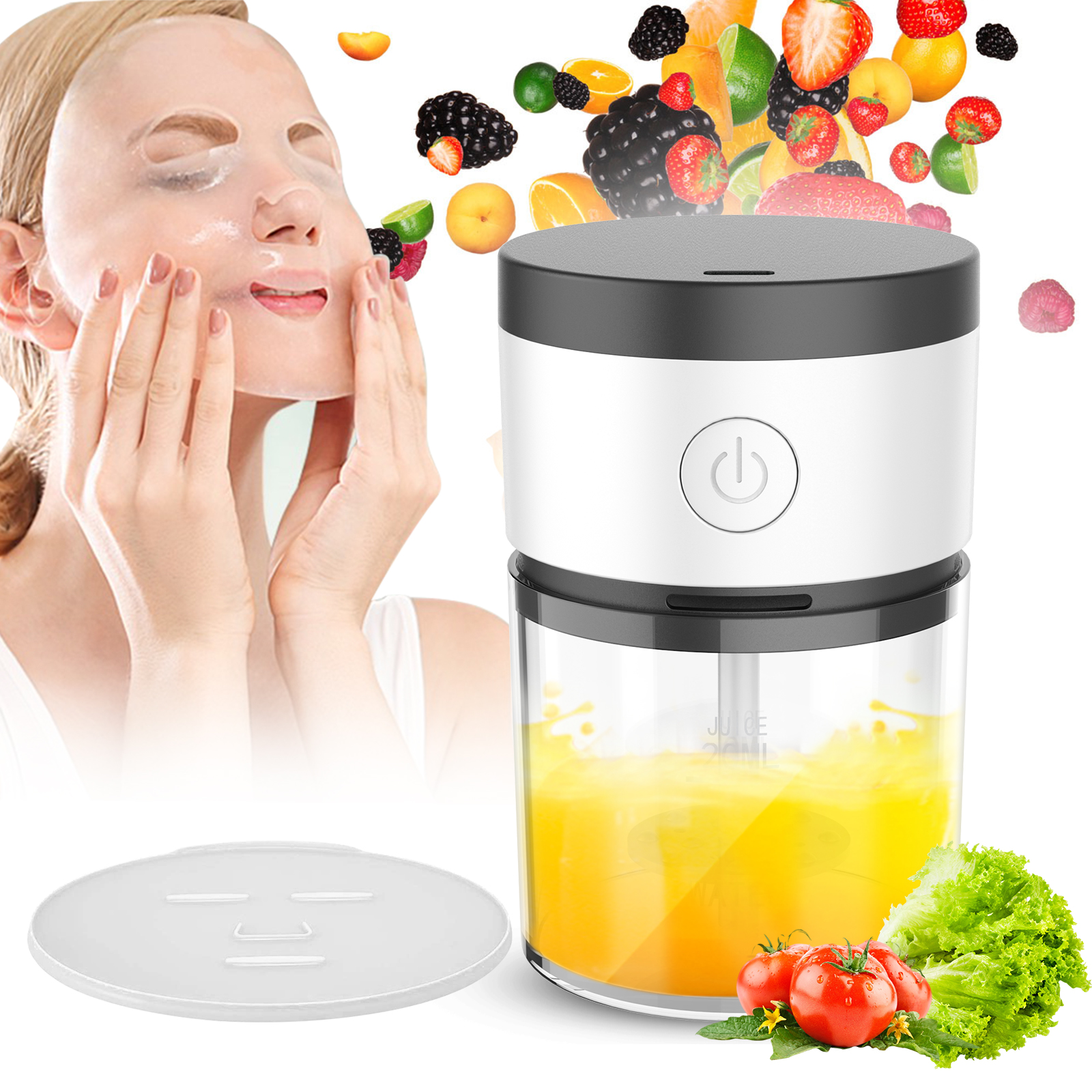 IFINE beauty Skin Care Natural Fruit Vegetable USB charging Facial Mask machine DIY green tea jelly Collagen face Mask sheet