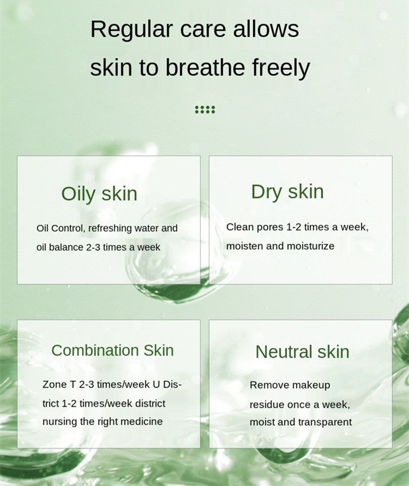 IFINE Beauty Portable Facial Skin Care Oil Control Moisturizing Moisturizing Green Tea Facial Mask Mud Facial Mask Cream