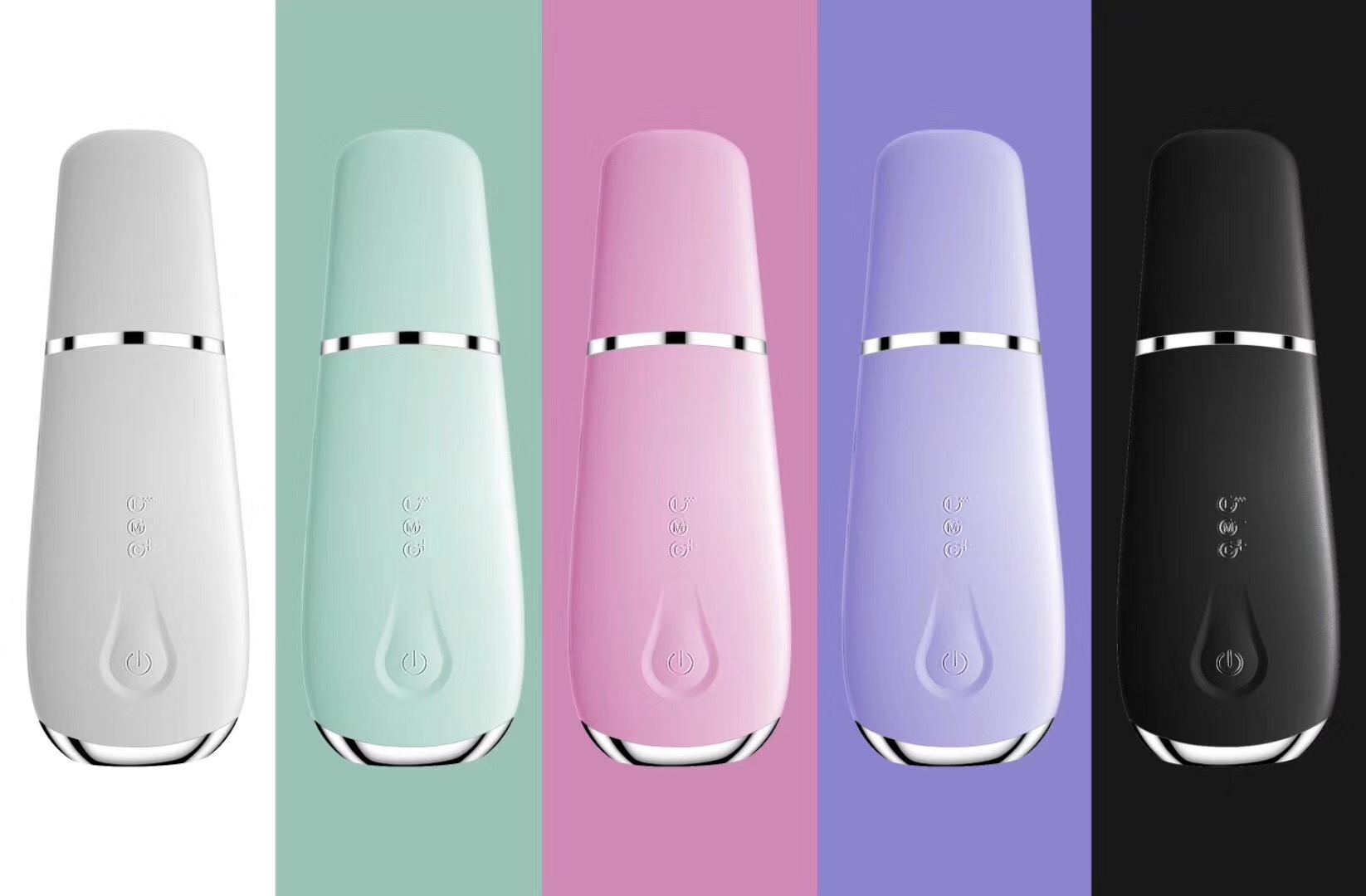 Portable USB Rechargeable Silicone Facial Cleanser Ultrasonic Vibration Blackhead Exfoliating Facial Cleansing Brush