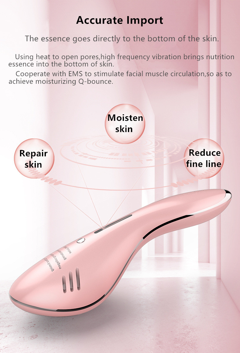 Home Use Facial Skin Massager Shrink Pores Hot And Cold Massager Facial Lifting Device