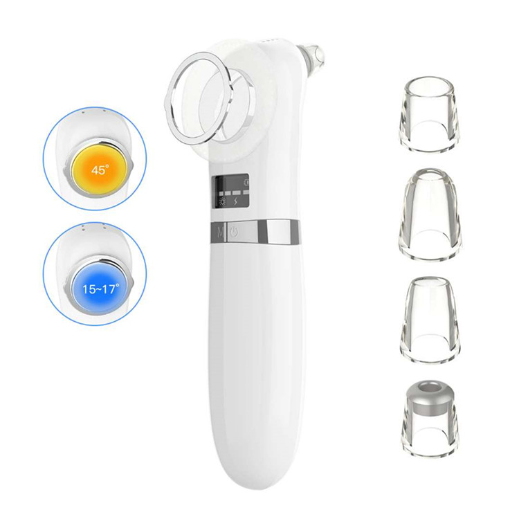 Dropshipping products iontophoresis beauty instrument facial hot and cold skin care massager painless vacuum blackhead remover
