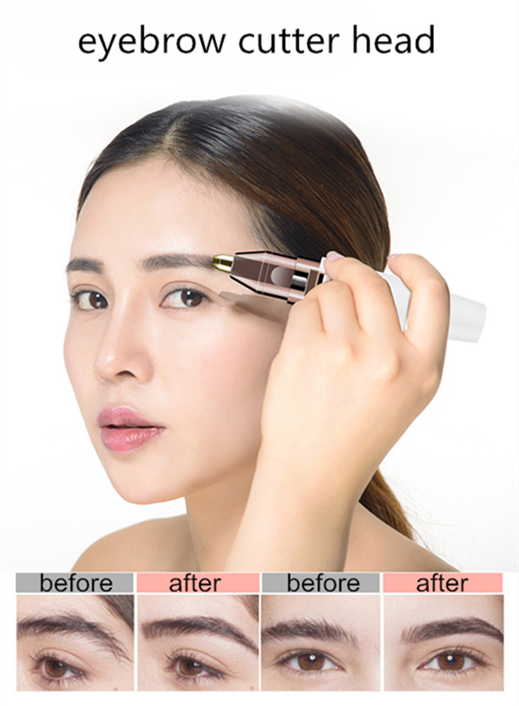IFNE Beauty Facial Hair Removal Device Electric Eyebrow Epilator Shaver Mini Portable Women Facial Hair Removal