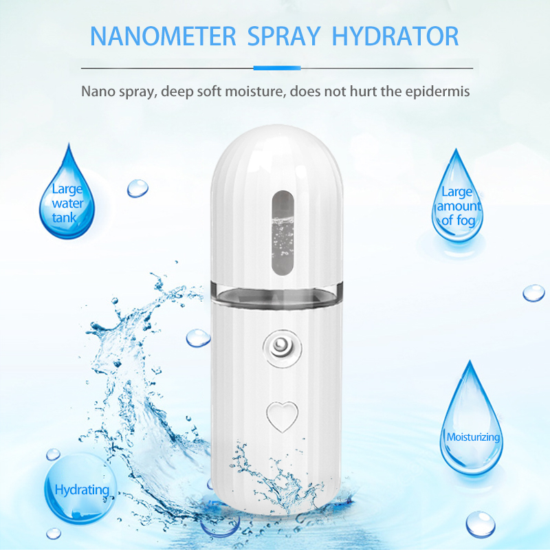 Hand-held Cool Moisturizing Skin Care Nano-hydraulic Water/Alcohol Facial Spray Bottle Suitable for All Skin Types