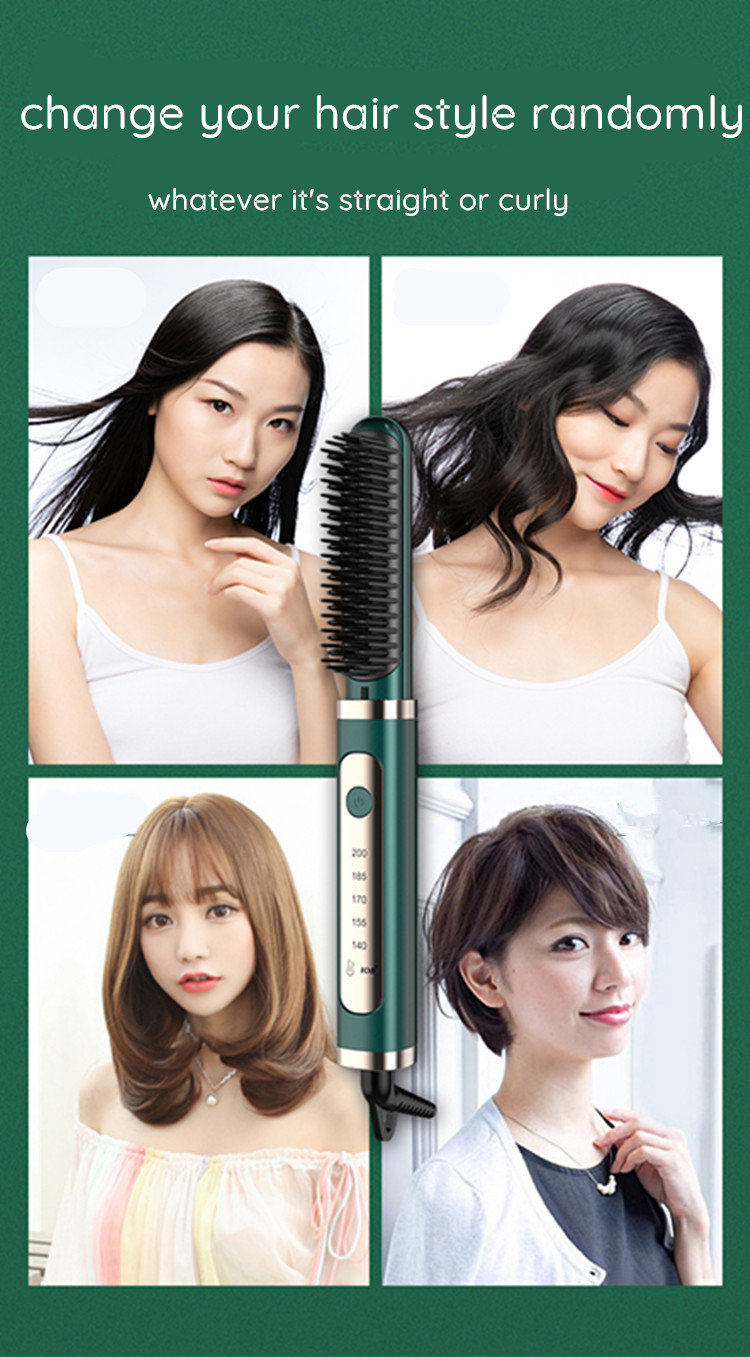 IFINE Beauty Home Use Rotating Wire Salon Professional Hair Brush Fast Straight And Curly Constant Temperature Ionic Hair Brush