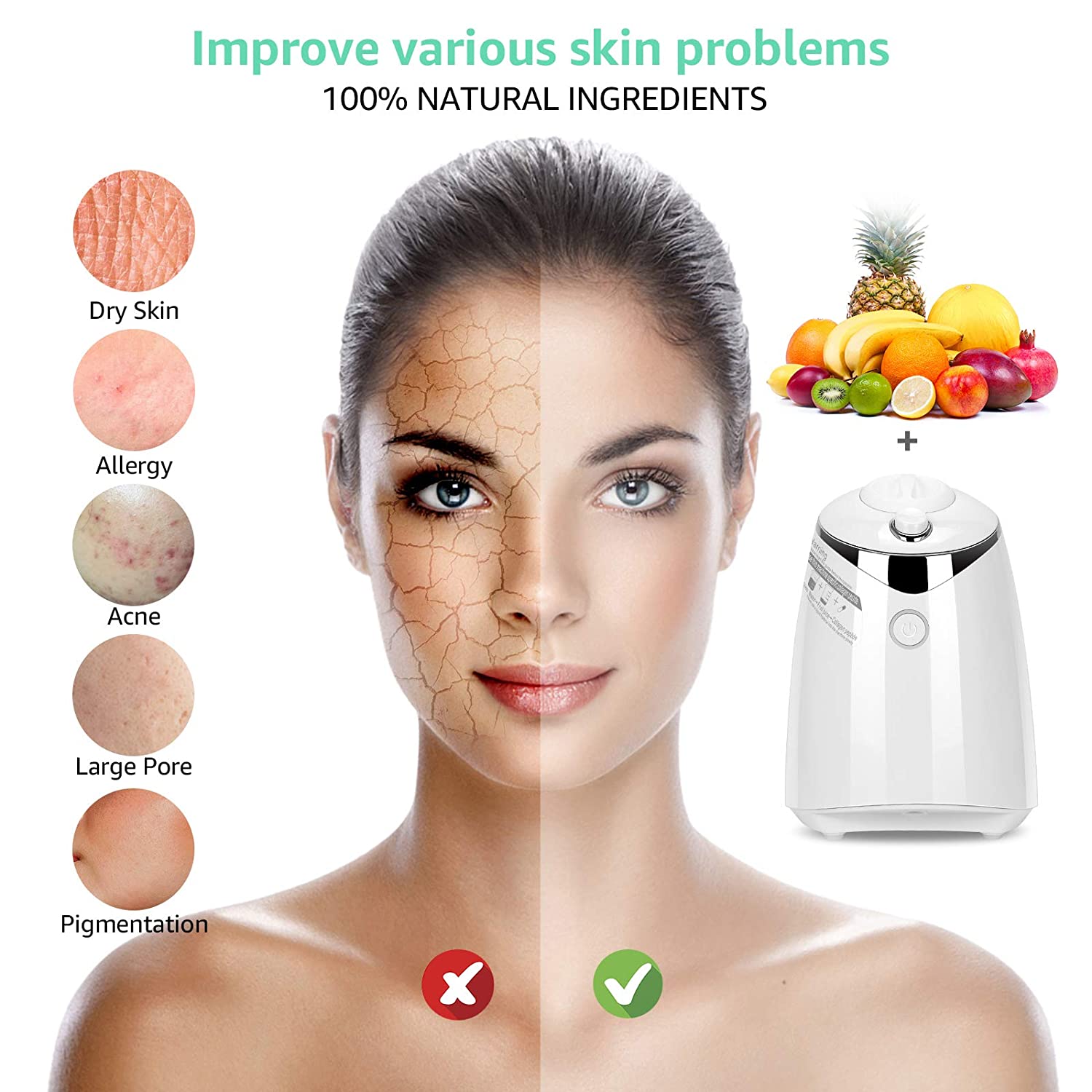 IFINE beauty Hot Selling Products Beauty Spa Skin Treatment Face Mask Making Machine With 32 pieces Collagen peptides
