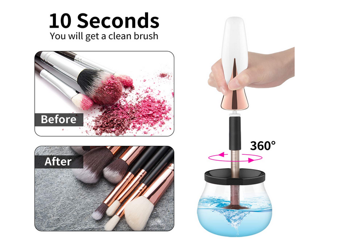 IFINE beauty USB rechargeable Automatic spinning electric brush clean tool Makeup Brush Cleaner and Dryer