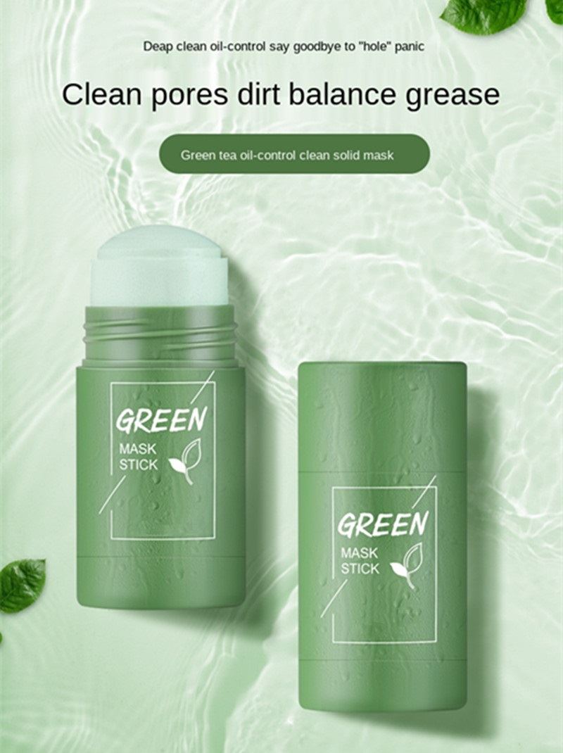 IFINE Beauty Natural Organic Green Tea Cleansing Mud Mask to Blackhead Skin Purifying Mud Green Tea Mud Mask Stick