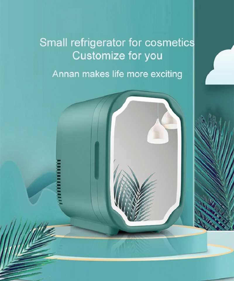 IFINE Beauty 8L Cooler Warmer Makeup Skincare Refrigerator With Led Lighting Design AC/DC Mini Portable Refrigerator Fridge