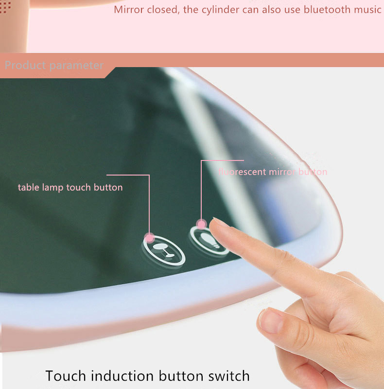 IFINE beauty Wireless Music Speaker LED Display & Touchable Sensor Design Vanity Make Up Mirror