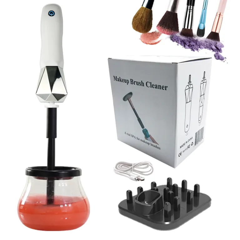 Machine de nettoyage de pinceau de maquillage, nettoyeur de pinceau de  maquillage rotatif automatique USB pour