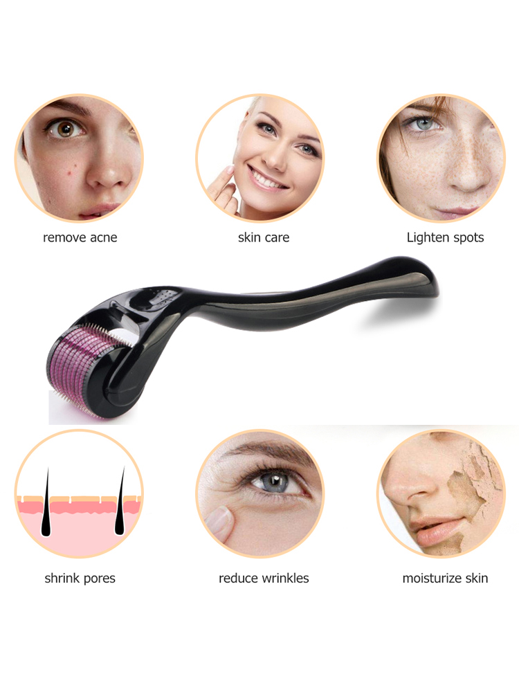 IFINE Beauty food grade skin care derma roller 540 micro needle titanium for anti-wrinkle pale spot