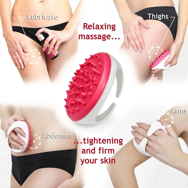 Portable Silicone Bath Body Brush Tighten Skin Remove Toxins Increase Circulation Anti-cellulite Body Massage Brush Plastic Soft