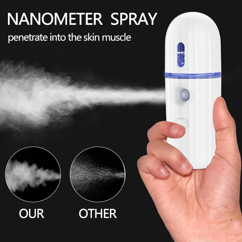 Hand-held Cool Moisturizing Skin Care Nano-hydraulic Water/Alcohol Facial Spray Bottle Suitable for All Skin Types