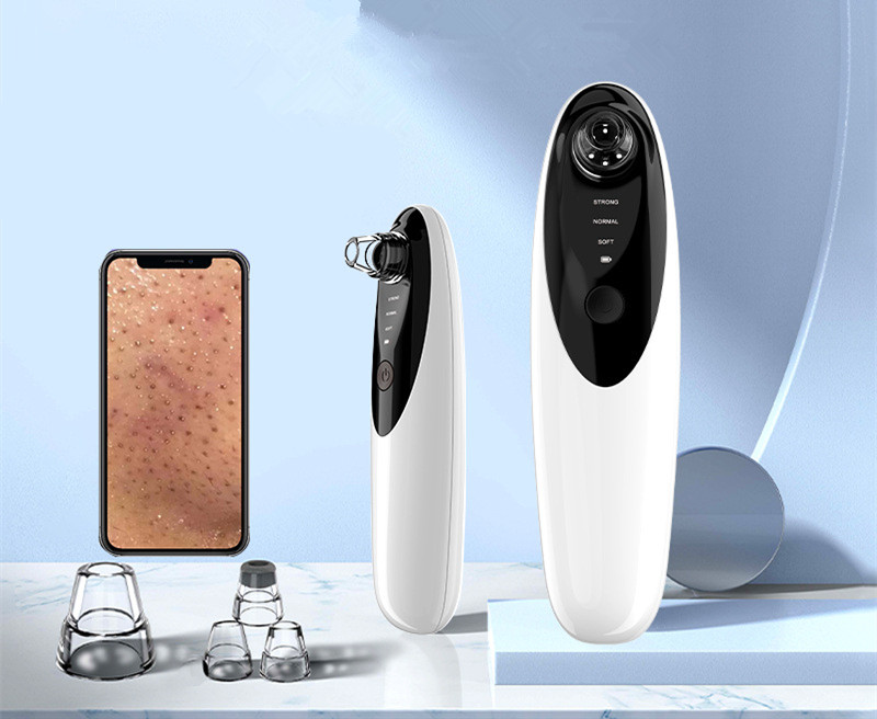 IFINE Beauty 4 In 1 Bubble Blackhead Remover Electric With Camera Face Pores Cleanser Vaccum Nose Blackhead Acne Removal