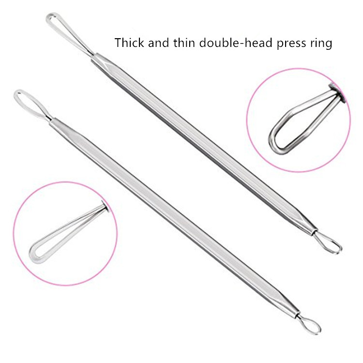 Hot-selling Five Stainless Steel Double-headed Blackhead Needles Does not Hurt the Skin to Remove Blackheads Extraction Tool
