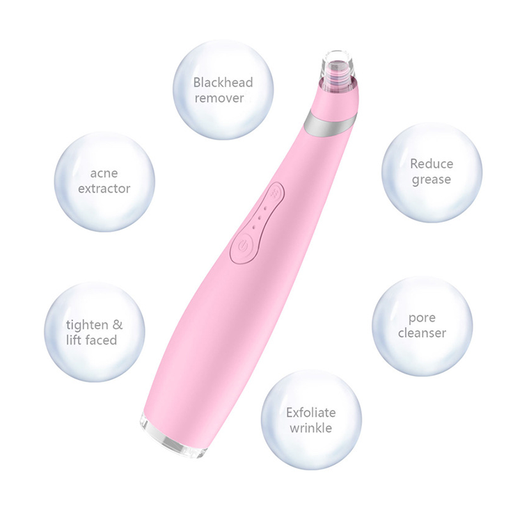 Facial Makeup Remover Skin Care Cleanser Electric Silicone Vacuum Pore Cleaner Blackhead Acne Suction Head Painless Extractor