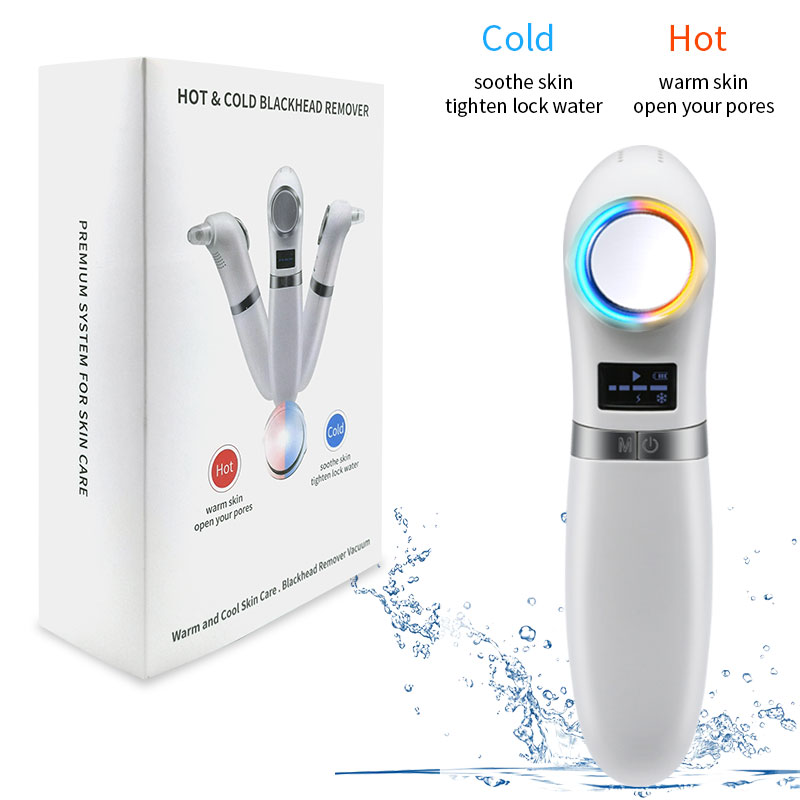 Home Use Facial Skin Massager Shrink Pores Hot And Cold Massager Facial Lifting Device