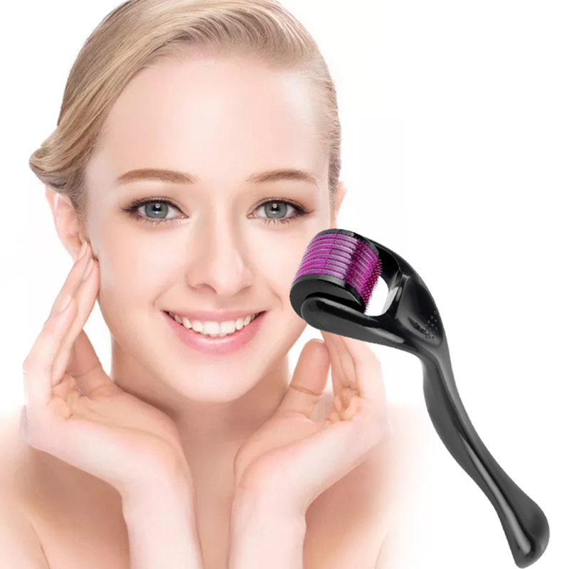 IFINE Beauty food grade skin care derma roller 540  micro needle titanium for anti-wrinkle pale spot