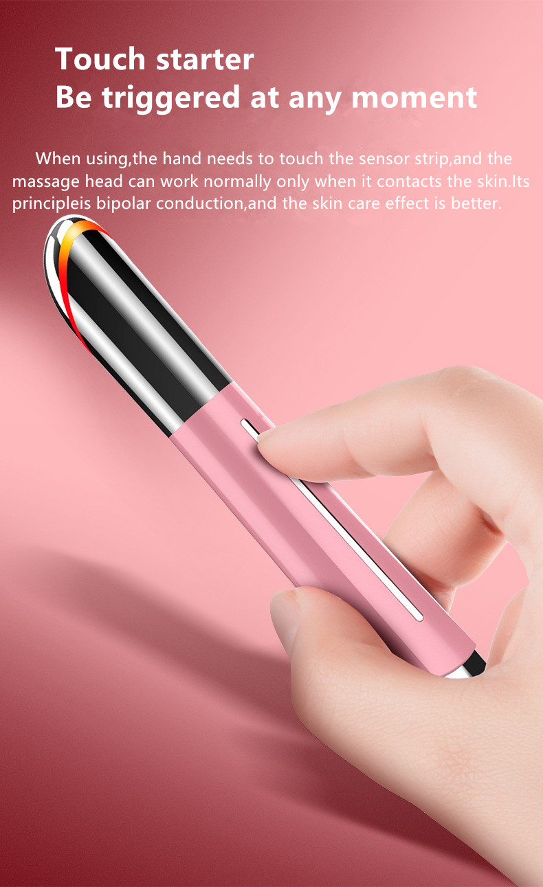 Best EMS High Frequency Vibration Hyperthermia Eye Massager Smart Anti-aging Facial Massager Light Mode Remove Dark Circle Tool