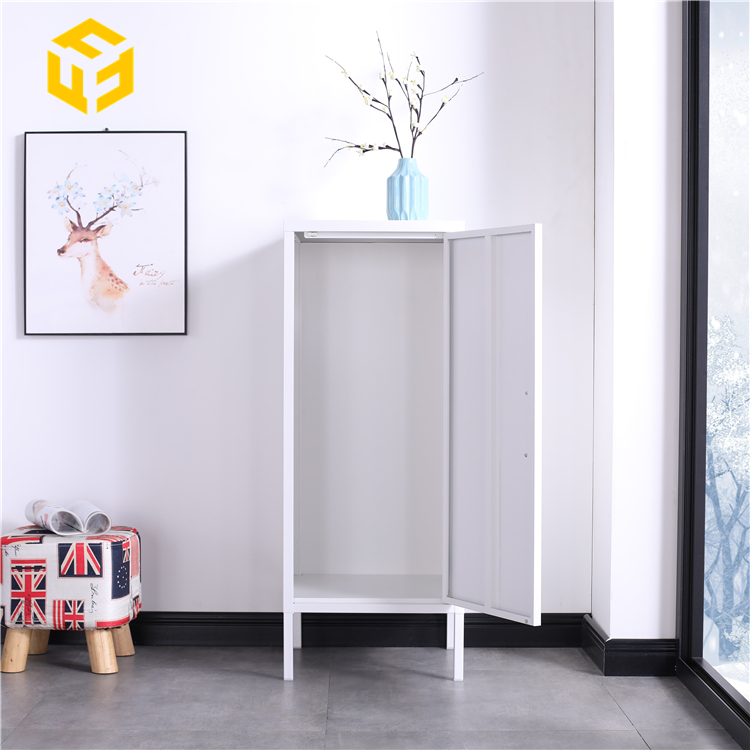 Modern Nordic Style Single Door Children Bedroom Clothes Wardrobe Cabinet