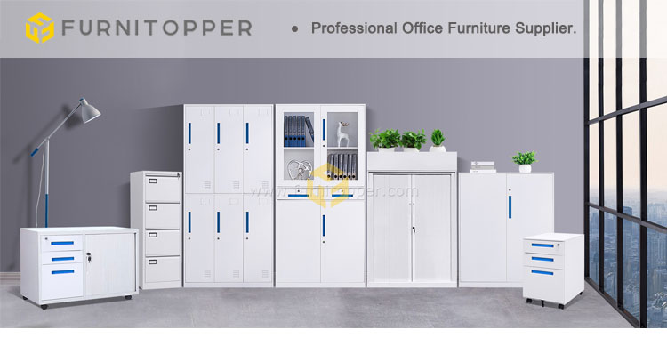 Luoyang Furnitopper 4 Compartment Office Clothing Metal Locker Commercial Furniture