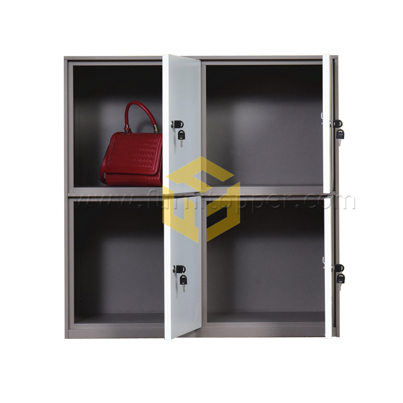 Luoyang Factory Cabinet Luoyang FurniTopper 4 Door KD Hotsale Cheap Garment Locker