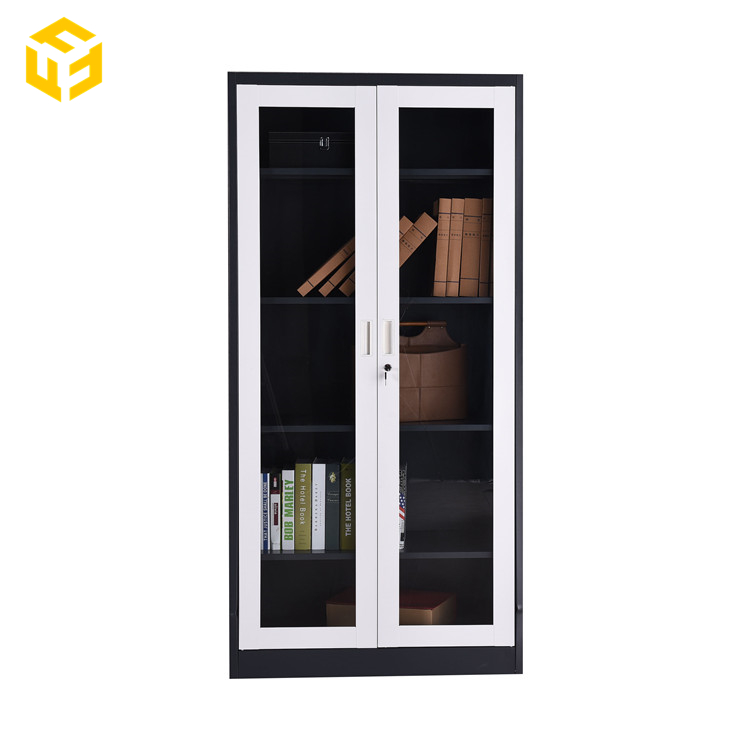 Furnitopper Glass Door Showcase Display Metal File