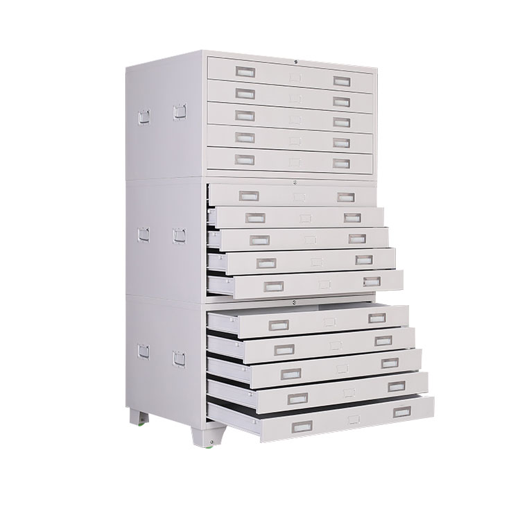 Luoyang Factory Knock Down Plan Map File Drawers Cabinet for Sale Commercial Use
