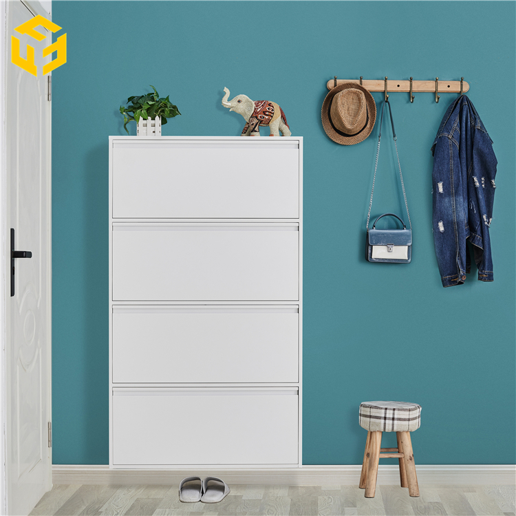 Modern Nordic Style Home Use Cabinet Hallway 4 Drawer Shoe Boxes
