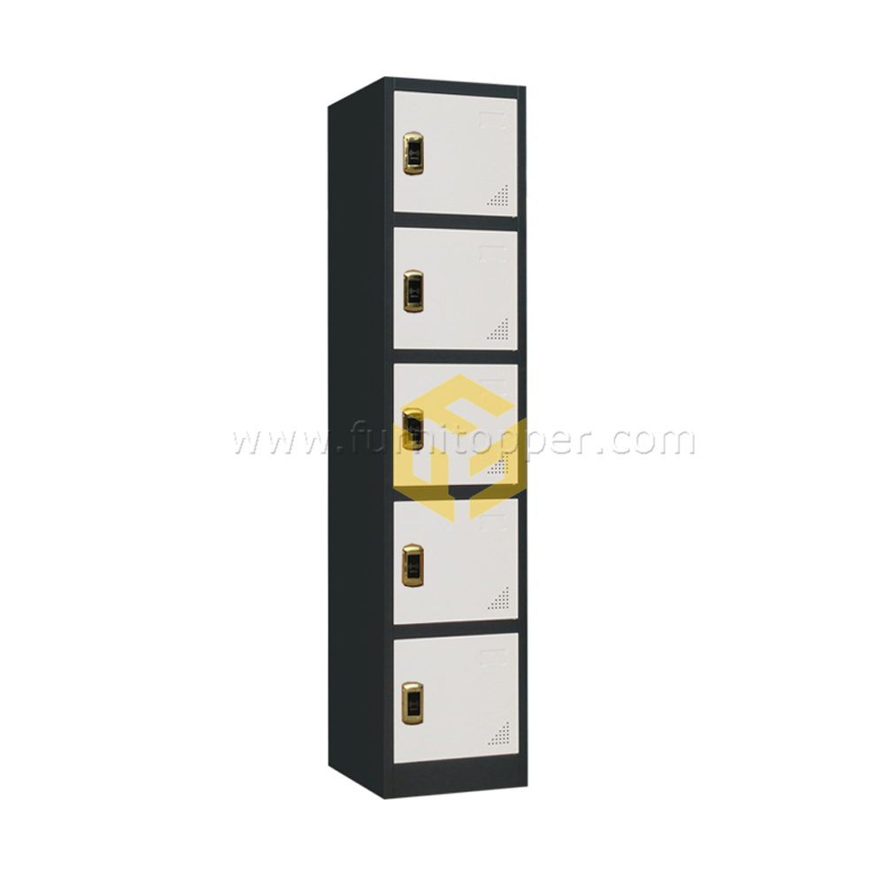 Metal Furniture Cheap Price Hotsale 5 Compartment Individual Iron Lockers with Smart Lock