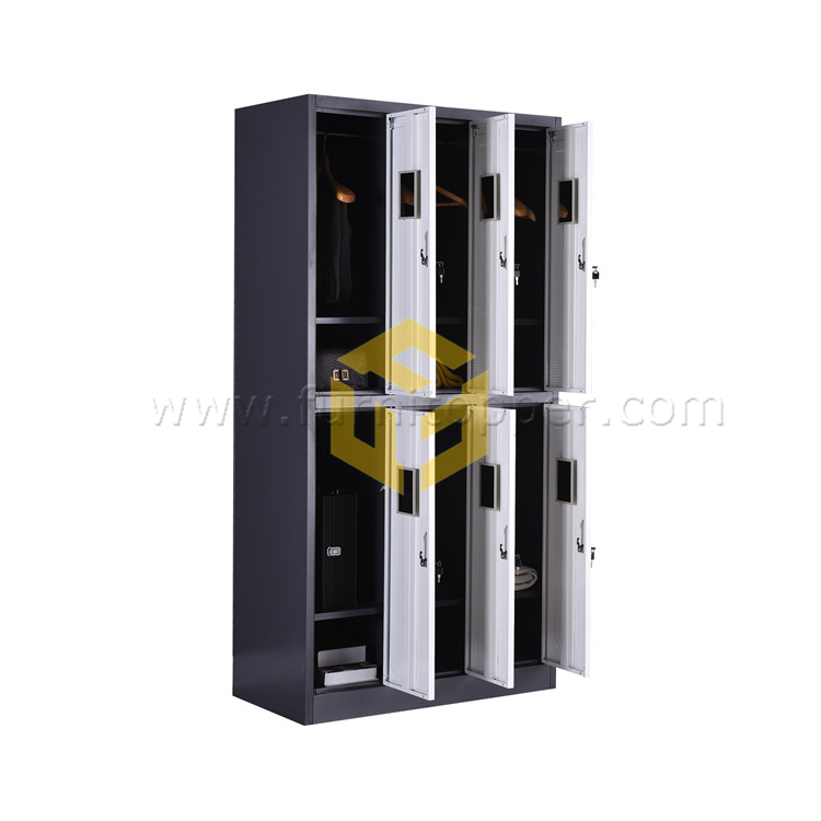 Commercial Furniture 6 Door Swimming Pool Gym Metal Locker Standard Locker