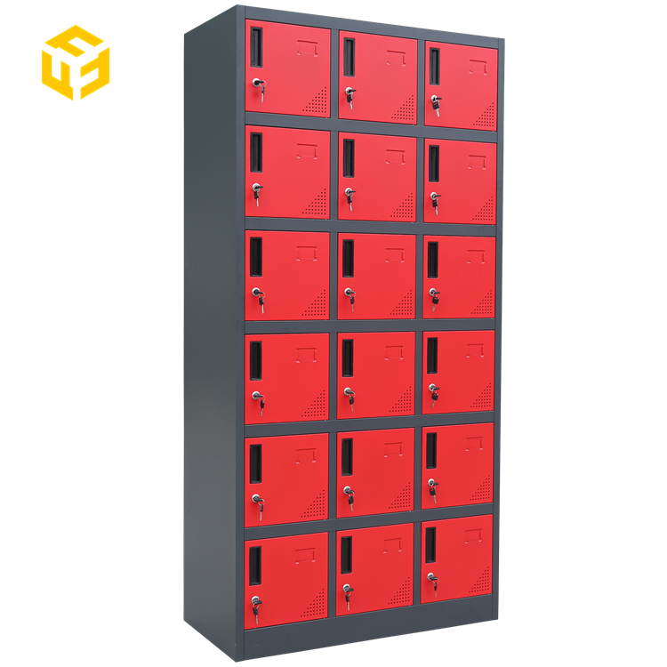 Hospital School Gym Use Modern Furniture 18 Door Steel Metal Locker Prices Standard Locker