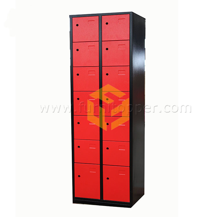 Luoyang Furnitopper Red and Black 14 Compartment Storage Lockerboxes on Hotsale