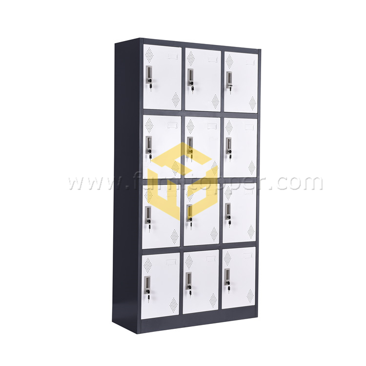 Luoyang Factory KD 4 Tier 12 Door Gym Locker Organizer Commercial Use