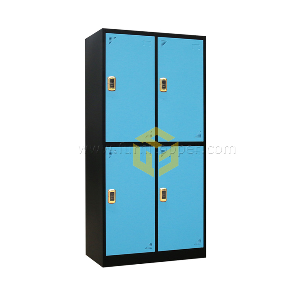 Luoyang Furnitopper 4 Compartment Office Clothing Metal Locker Commercial Furniture