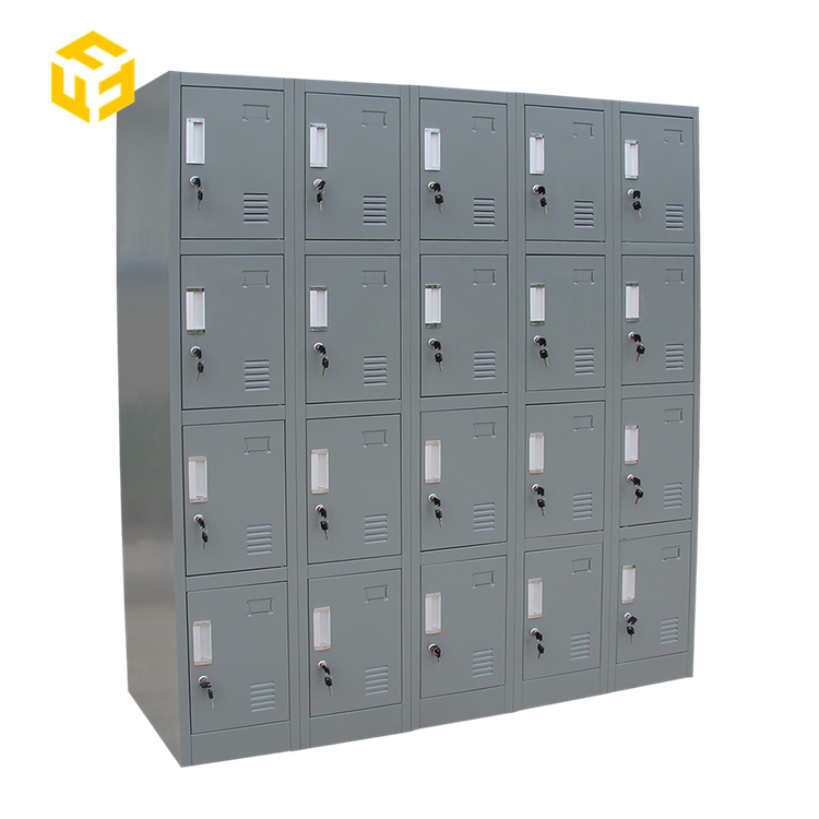 Low Price Office Storage 20 Door Metal Clothes Storage Locker Standard