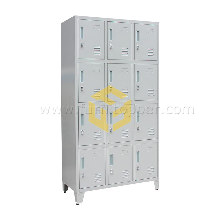 Luoyang FurniTopper Hotsale 12 Door Wall Mounted Gym Lockers