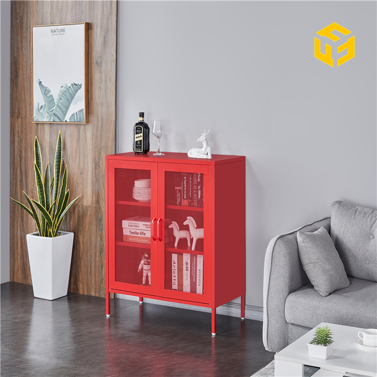 Iron Art Mesh Steel Locker Storage Organizer Nordic Style Locker