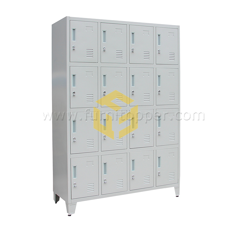 Cheap Price Hotsale Commercial Furniture 16 Door Steel Storage Lockers for Swimming Pool Changing Room