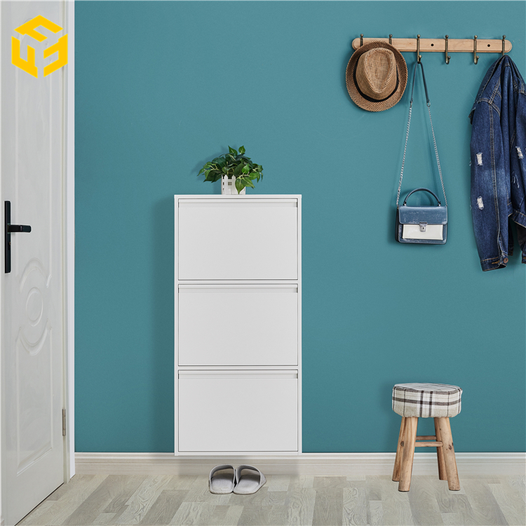 Factory Direct Sales Cheap 3 Drawer Wall Mounted Hallway Shoe Cabinet Commercial Furniture